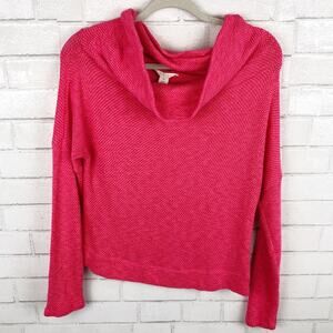 Caslon (Nordstrom Brand) Off Shoulder Knit Sweater Coral Size XS